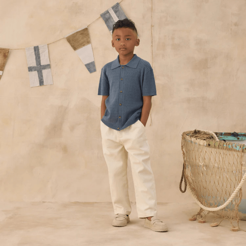 Aiden Polo | Marine by Rylee &amp; Cru - Maude Kids Decor