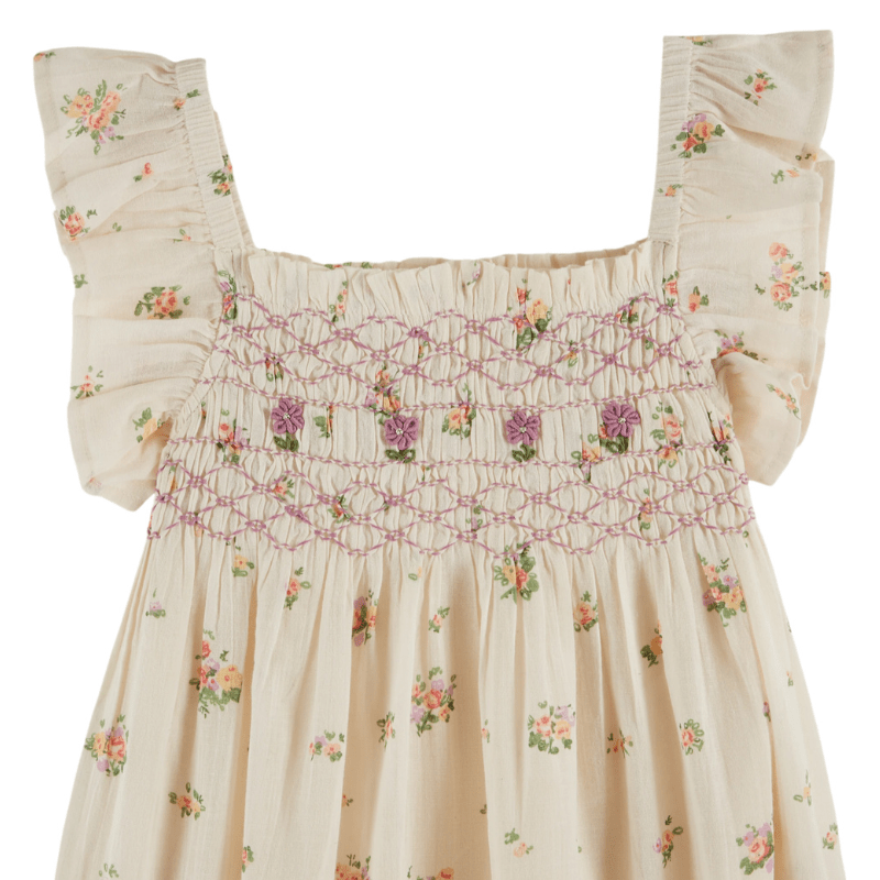 Althea Embroidered Smocked Dress | Althea by Émile et Ida - Maude Kids Decor