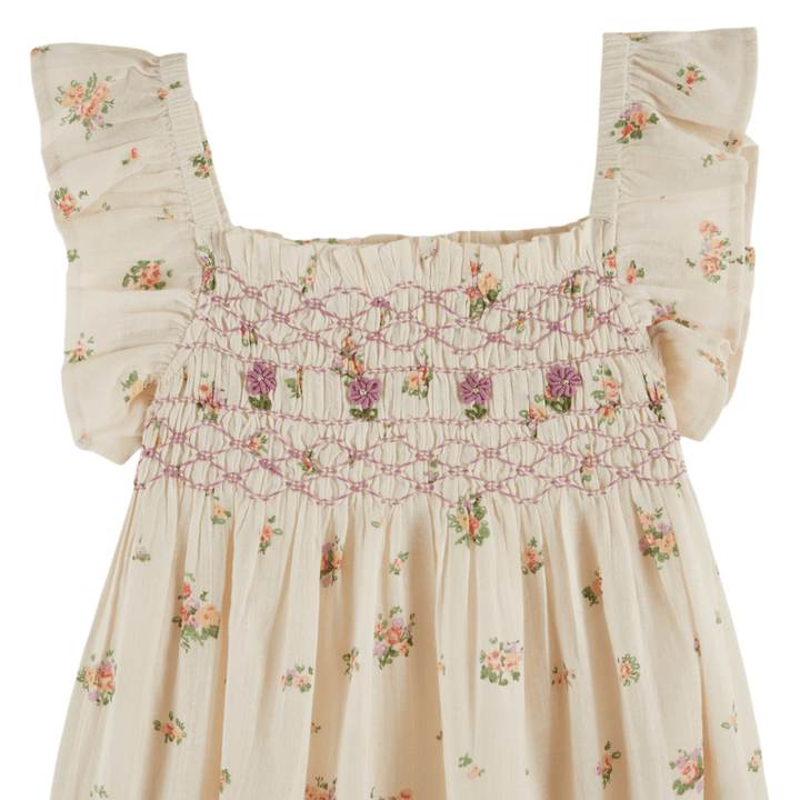 Althea Embroidered Smocked Dress | Althea by Émile et Ida - Maude Kids Decor