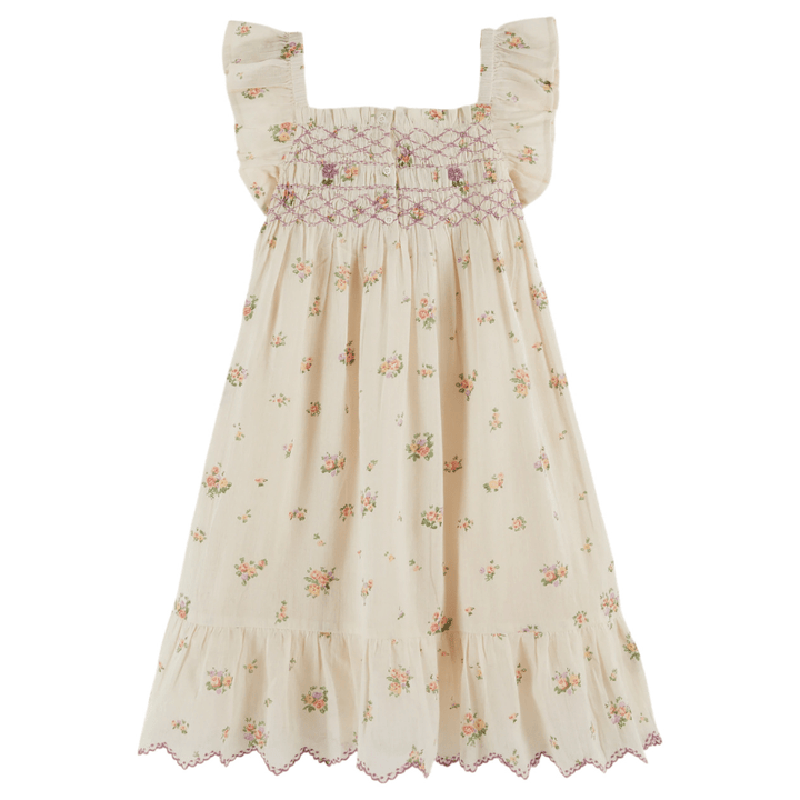 Althea Embroidered Smocked Dress | Althea by Émile et Ida - Maude Kids Decor