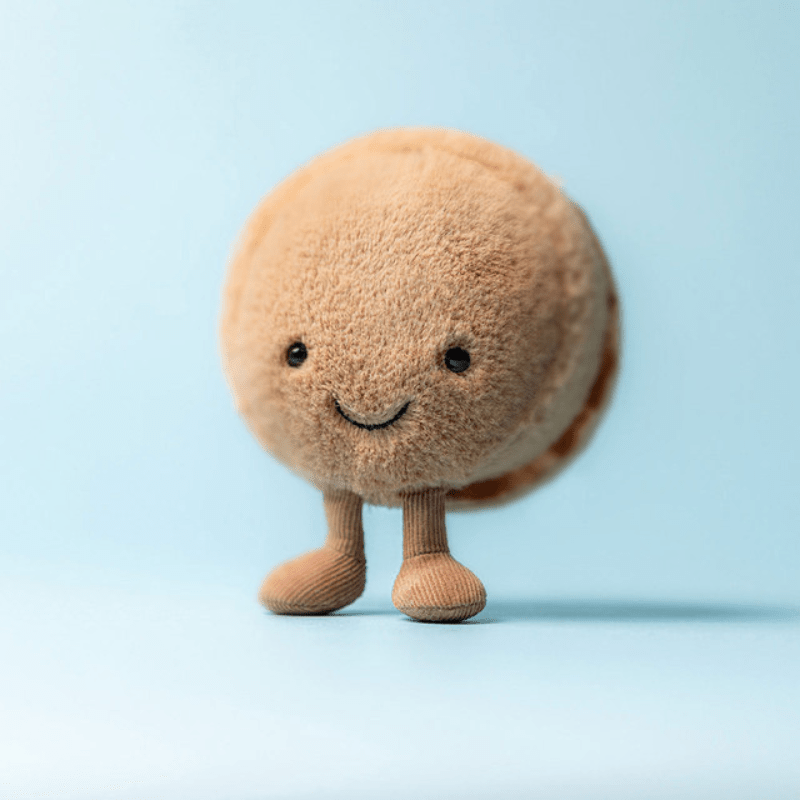 Amuseables Mona Macaron | Chocolate by Jellycat - Maude Kids Decor