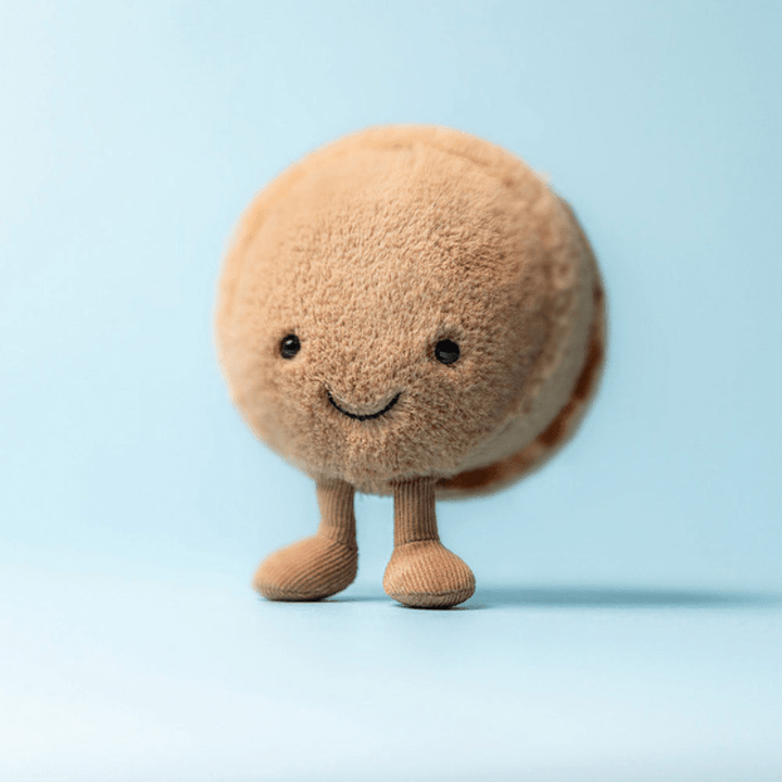 Amuseables Mona Macaron | Chocolate by Jellycat - Maude Kids Decor