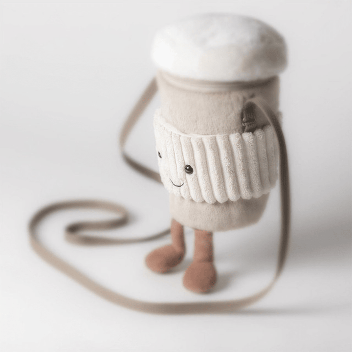Amuseables Perkle Coffee Shoulder Bag by Jellycat - Maude Kids Decor
