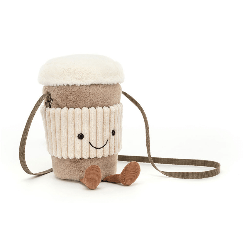 Amuseables Perkle Coffee Shoulder Bag by Jellycat - Maude Kids Decor