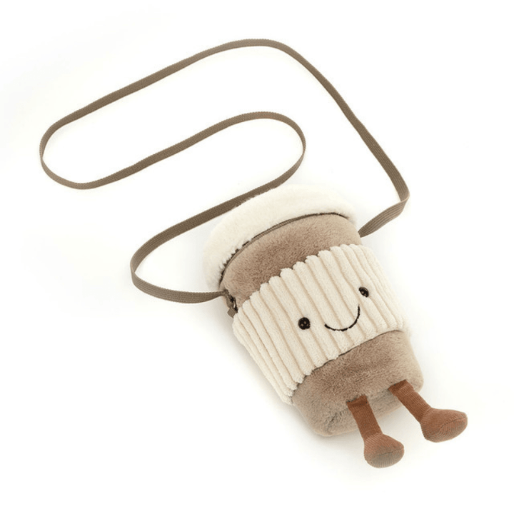 Amuseables Perkle Coffee Shoulder Bag by Jellycat - Maude Kids Decor