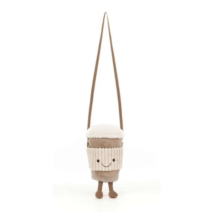 Amuseables Perkle Coffee Shoulder Bag by Jellycat - Maude Kids Decor