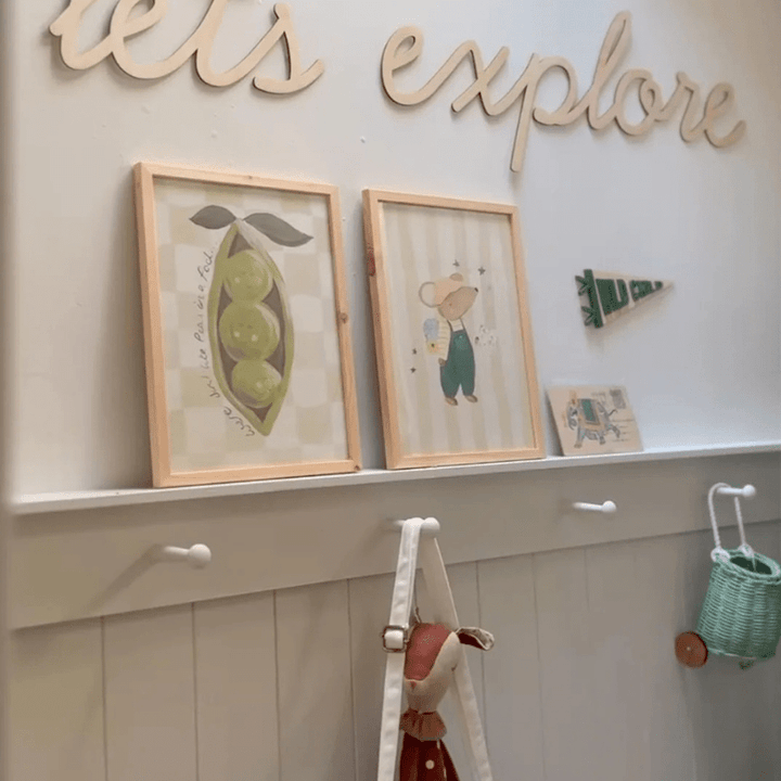 Art Print | Adventure Awaits Mouse by Lion and the Pear - Maude Kids Decor