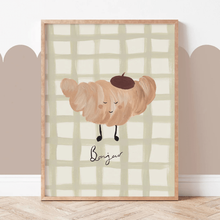 Art Print | Croissant by Lion and the Pear - Maude Kids Decor