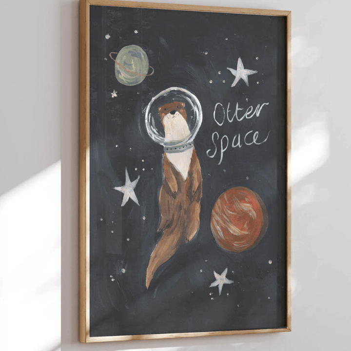 Art Print | Otter Space by Lion and the Pear - Maude Kids Decor