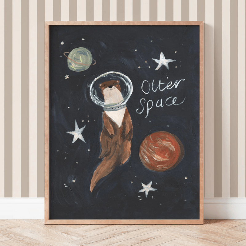 Art Print | Otter Space by Lion and the Pear - Maude Kids Decor