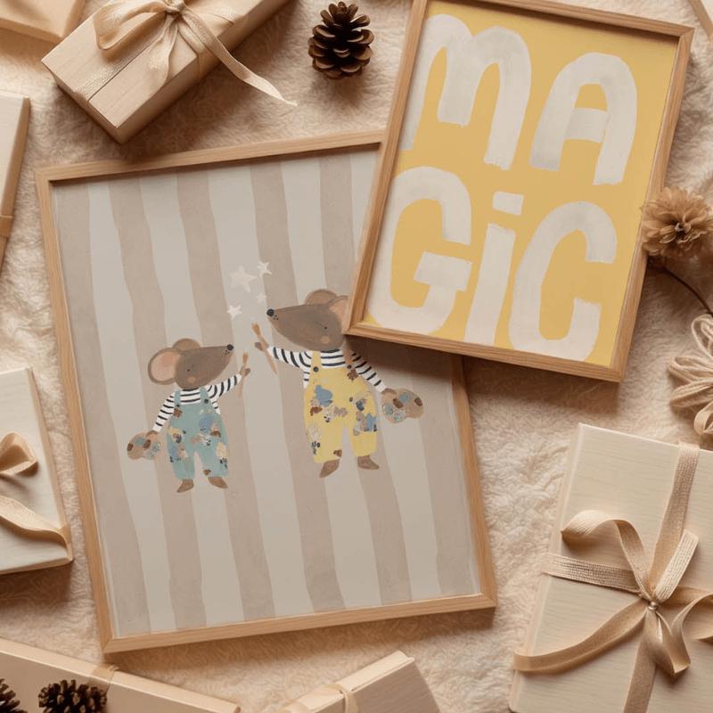 Art Print | Team Work Mice by Lion and the Pear - Maude Kids Decor