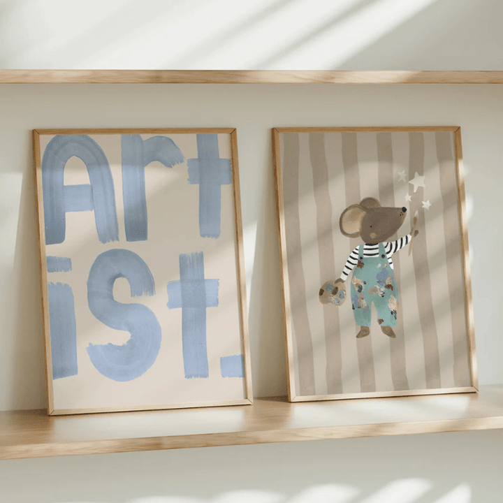 Art Print | Work Of Art Mouse by Lion and the Pear - Maude Kids Decor