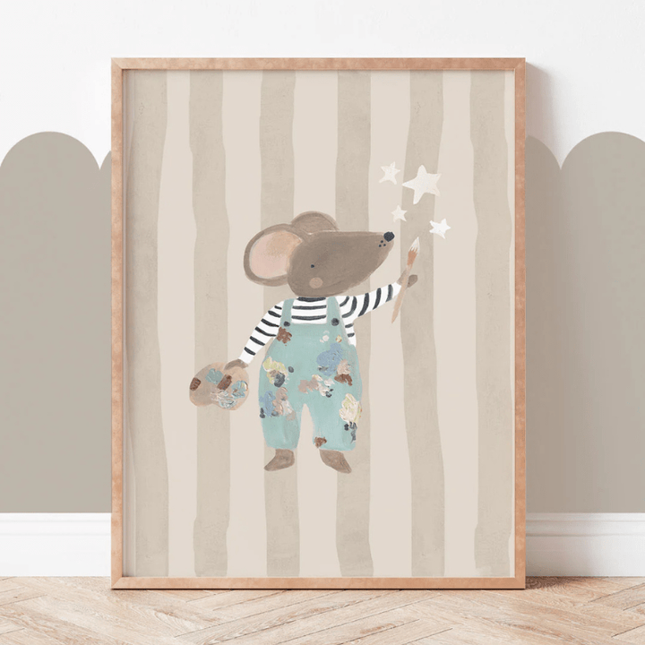 Art Print | Work Of Art Mouse by Lion and the Pear - Maude Kids Decor