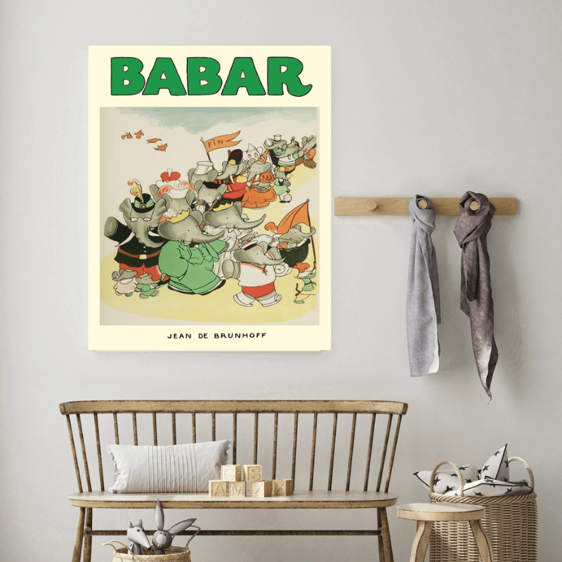 Babar 1930's Vintage Book Art Print | Parade by Kumo Art Prints - Maude Kids Decor