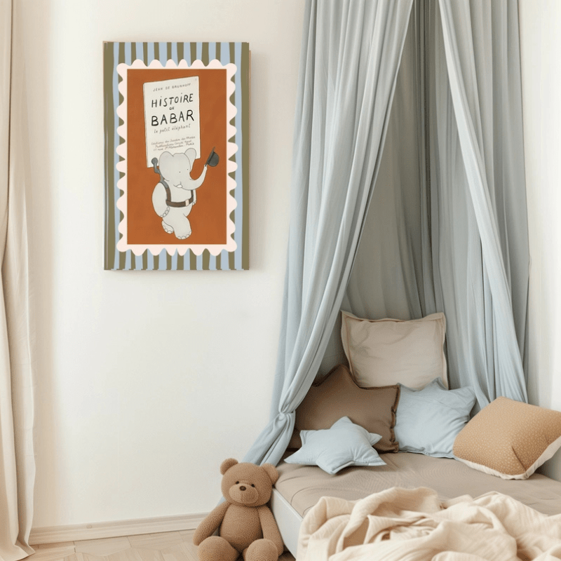 Babar Adventure Nursery Art Print by Kumo Art Prints - Maude Kids Decor