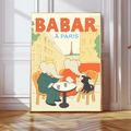 Babar Adventure Nursery Art Print | Paris by Kumo Art Prints - Maude Kids Decor