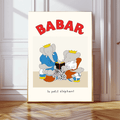 Babar Family Art Print by Kumo Art Prints - Maude Kids Decor