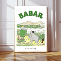 Babar Hippo Spotting Art Print by Kumo Art Prints - Maude Kids Decor