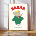 Babar the Elephant Art Print by Kumo Art Prints - Maude Kids Decor
