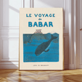 Babar Voyage Adventure Art Print by Kumo Art Prints - Maude Kids Decor