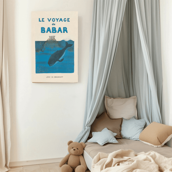 Babar Voyage Adventure Art Print by Kumo Art Prints - Maude Kids Decor
