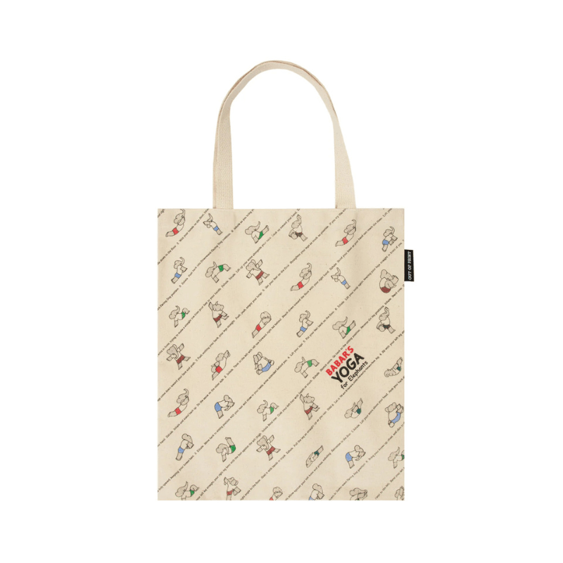 Babar's Yoga for Elephants Tote Bag by Out of Print - Maude Kids Decor
