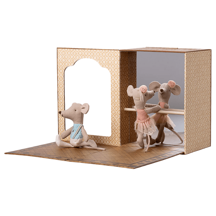 Ballet Mice in Dance Studio, Little Sister and Brother by Maileg - Maude Kids Decor