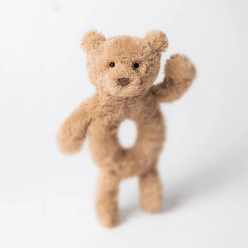 Bartholomew Bear Ring Rattle by Jellycat - Maude Kids Decor
