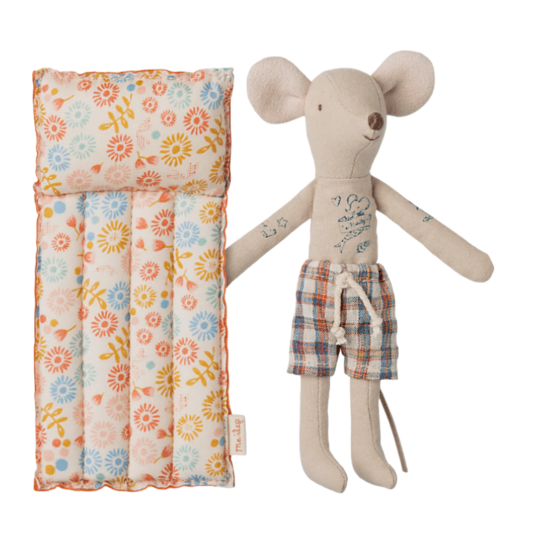 Beach mice, Dad with Air Mattress | Beach Collection by Maileg - Maude Kids Decor