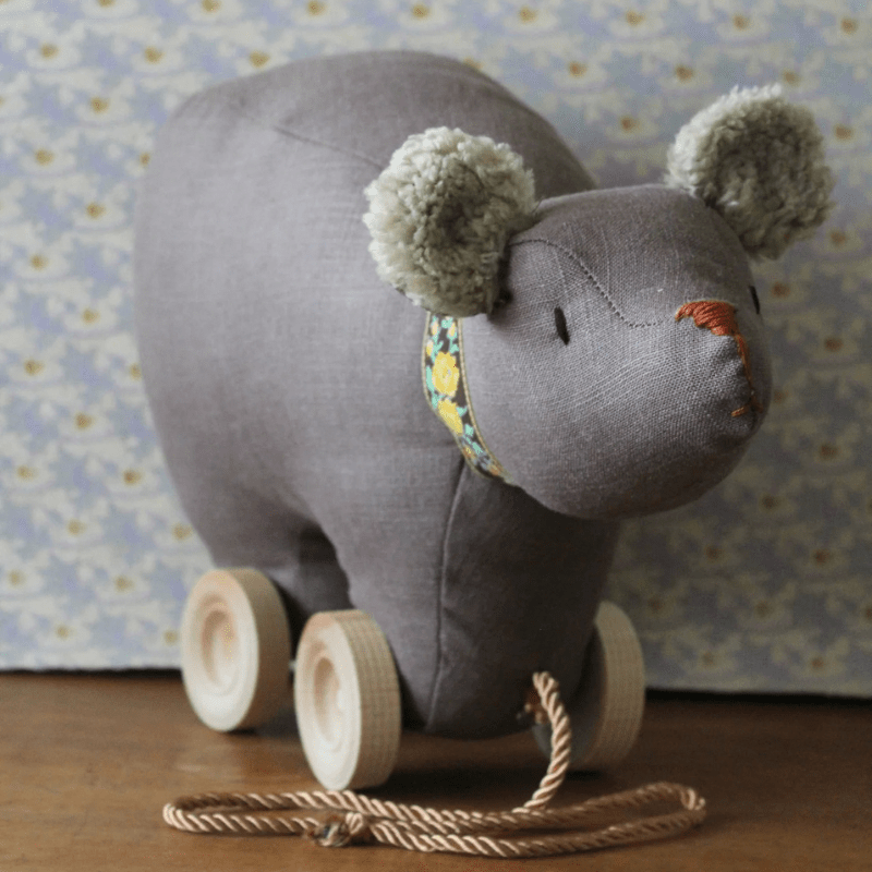 Bear Pull Toy by Brownstone Playhouse - Maude Kids Decor