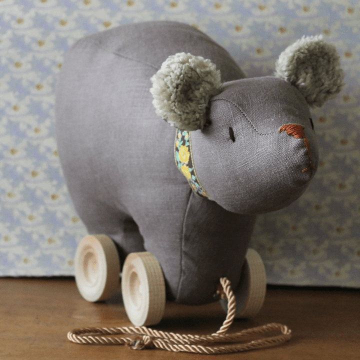 Bear Pull Toy by Brownstone Playhouse - Maude Kids Decor