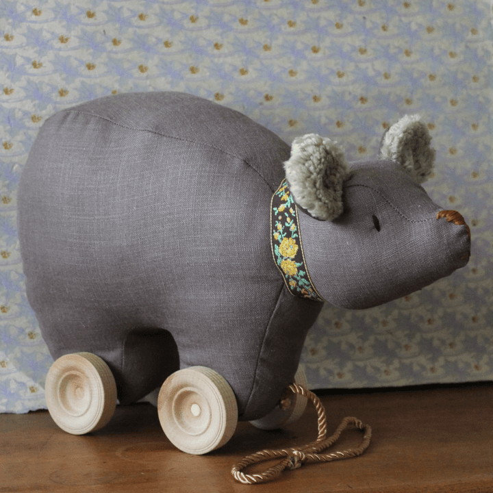 Bear Pull Toy by Brownstone Playhouse - Maude Kids Decor