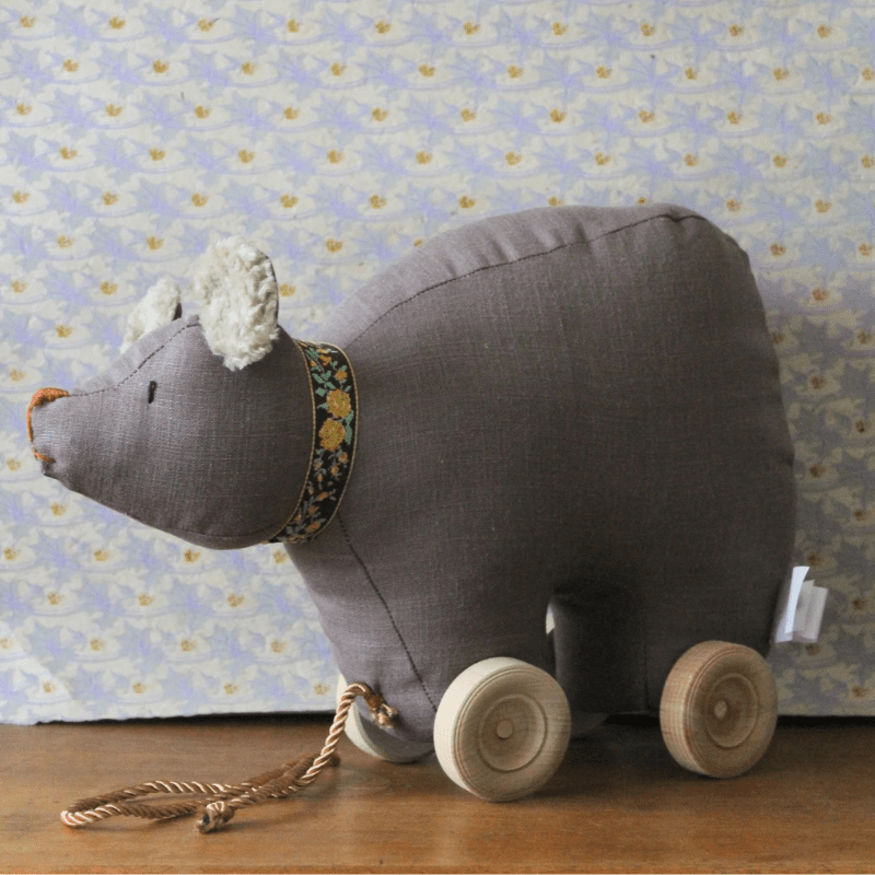 Bear Pull Toy by Brownstone Playhouse - Maude Kids Decor