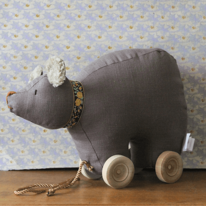 Bear Pull Toy by Brownstone Playhouse - Maude Kids Decor