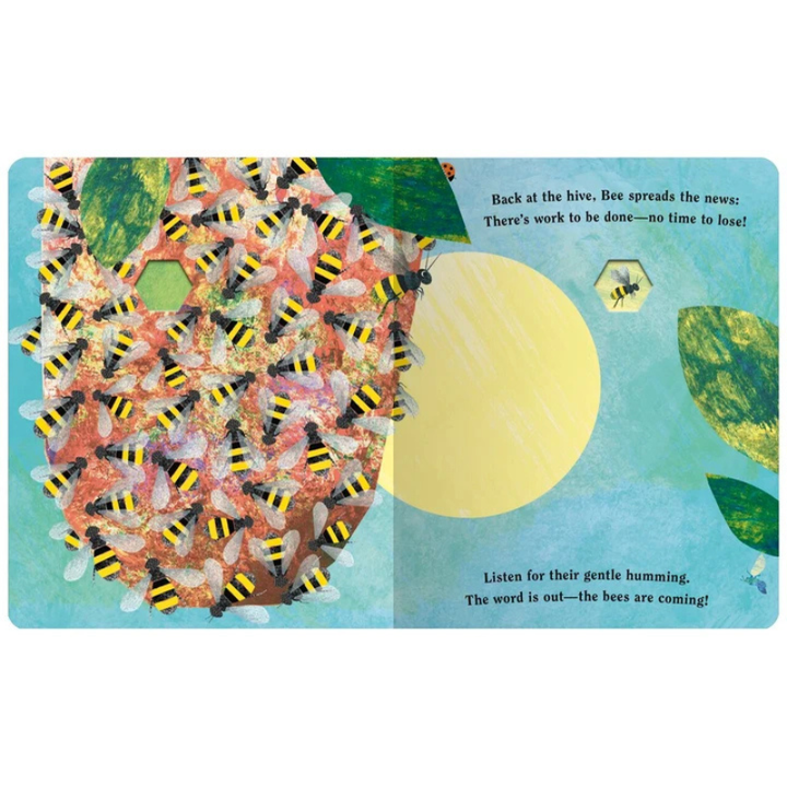 Bee: A Peek-Through Board Book by Britta Teckentrup - Maude Kids Decor