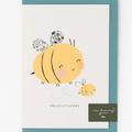 Bee New Baby Card | Liberty Adelajda's Wish Fabric by The Charming Press - Maude Kids Decor