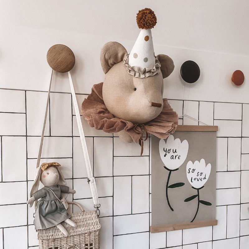 Beige Bear Head by Love Me - Maude Kids Decor