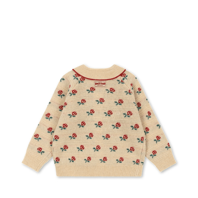 Belou Collar Cardigan | Rose by Konges Sløjd - Maude Kids Decor