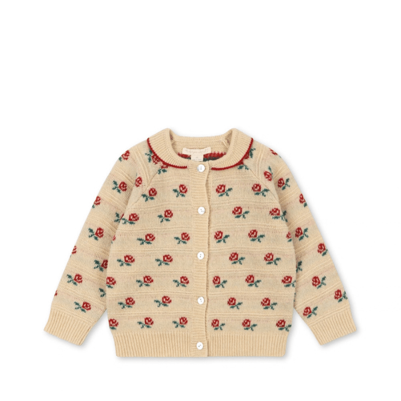 Belou Collar Cardigan | Rose by Konges Sløjd - Maude Kids Decor