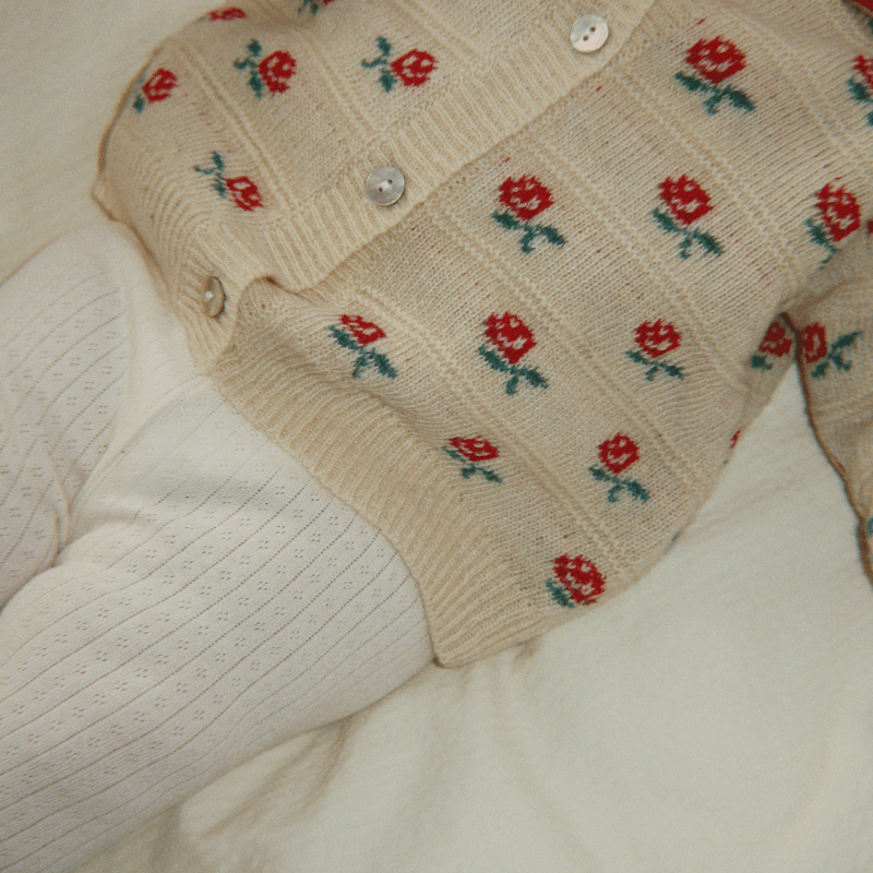 Belou Collar Cardigan | Rose by Konges Sløjd - Maude Kids Decor