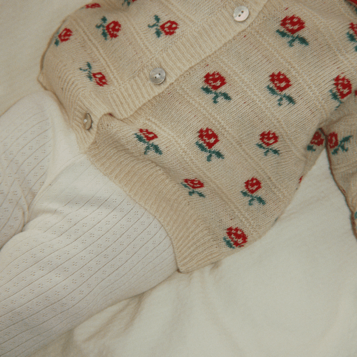 Belou Collar Cardigan | Rose by Konges Sløjd - Maude Kids Decor