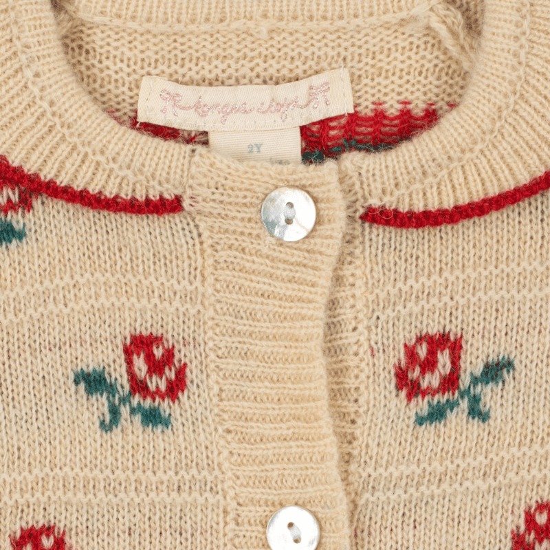 Belou Collar Cardigan | Rose by Konges Sløjd - Maude Kids Decor