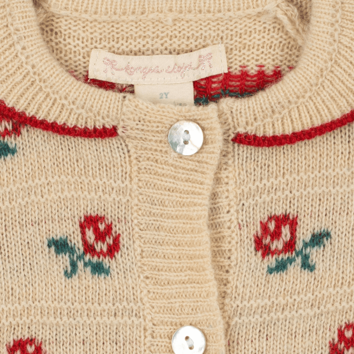 Belou Collar Cardigan | Rose by Konges Sløjd - Maude Kids Decor
