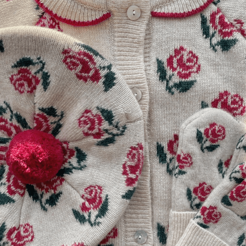 Belou Knit Beret | Rose by Konges Sløjd - Maude Kids Decor