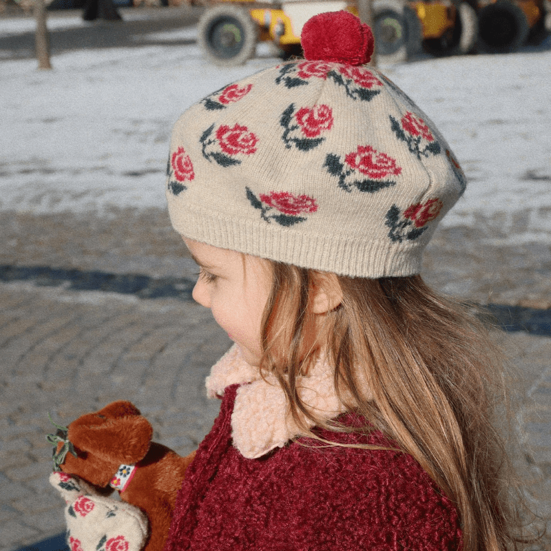 Belou Knit Beret | Rose by Konges Sløjd - Maude Kids Decor