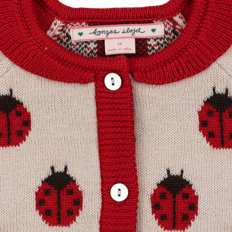 Belou Knit Cardigan | Ladybug by Konges Sløjd - Maude Kids Decor