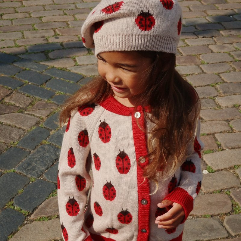 Belou Knit Cardigan | Ladybug by Konges Sløjd - Maude Kids Decor