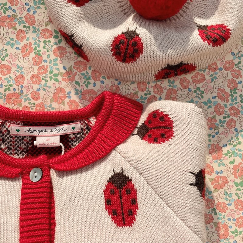 Belou Knit Cardigan | Ladybug by Konges Sløjd - Maude Kids Decor