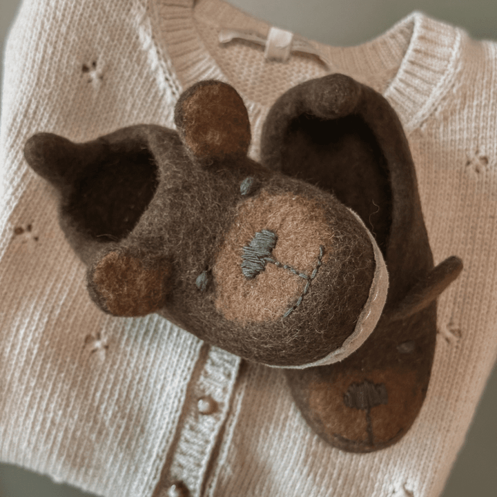 Brown Bear Slippers by Maude Kids Decor - Maude Kids Decor