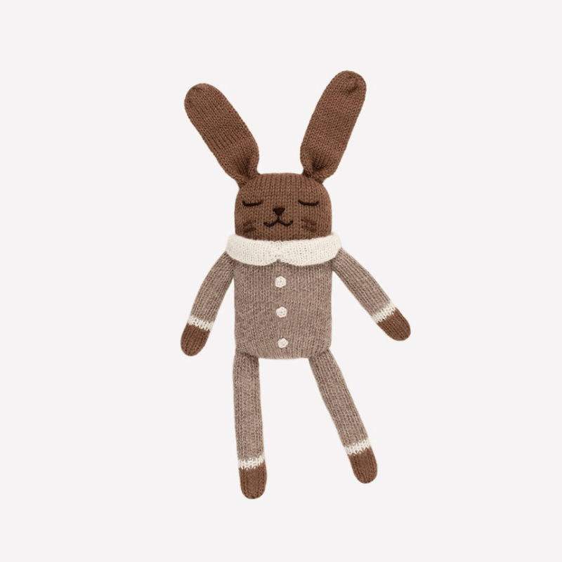 Bunny Alpaca Knit Toy | Oat Jumpsuit by Main Sauvage - Maude Kids Decor